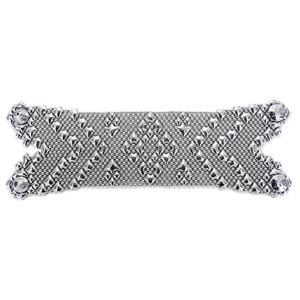 SG Liquid Metal B107-AS Antique Silver Bracelet by Sergio Gutierrez
