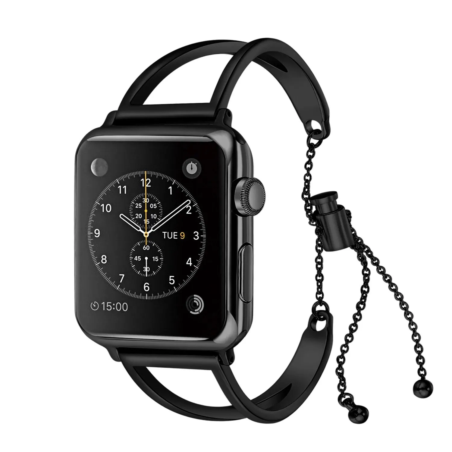 Sleek Stainless Steel Bracelet Band For Apple Watch Multiple Colors Available