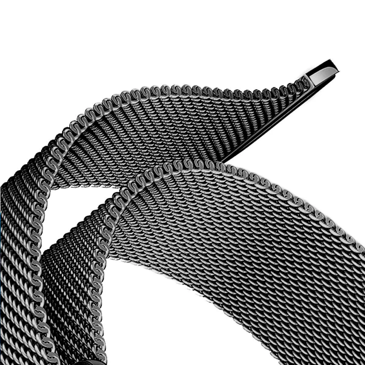 Stainless Steel Mesh Magnetic Band Compatible With Apple Watch Band for 38MM 40MM 41MM-Black